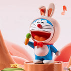 Rock Doraemon Singing Rabbit Bluetooth Speaker - Blue/White-Built-in rechargeable 1500mAh battery with up to 10 hours playback
