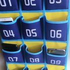 Kore Design Hanging Cell Phone 36-Pocket Storage Classroom Organizer - Black/Yellow-Easy Access: Allows students and teachers to locate and retrieve items quickly and efficiently.