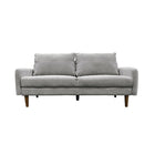 Brassex 3-Seater Jodie Sofa - Grey-Contemporary styling