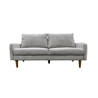 Brassex 3-Seater Jodie Sofa - Grey-Contemporary styling