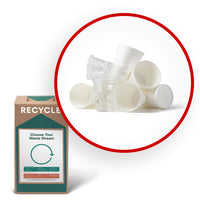 TerraCycle #6 Rigid Plastic Cups - Zero Waste Box - Small-Recycle empty and Used #6 plastic cups, Polystyrene disposable cups.