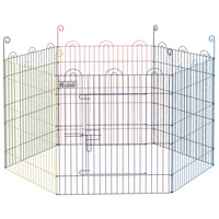 PawHut Pet Playpen Portable Hexagon Dog Exercise Fence for Outdoor-This pet playpen can be formed in a variety of shapes hexagon, pentagon, square, triangle etc