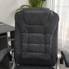 Vinsetto Big and Tall Office Chair with Microfibre Cloth and Flip-up Arms-Flip-up armrests so you can save space on your floor