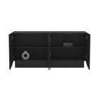 Manhattan Comfort Ardea 60" Contemporary 4-Door Sideboard - Black-Home Assembly Required (All Hardware Included)