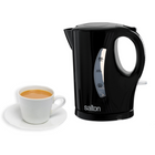 Salton Cordless Electric 1 L Kettle - Black- Water level windows on both sides of the kettle - perfect for left or right hand use 