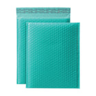 Quality Park Poly Bubble Mailers With Redi-Strip Peel Off Closure - 11" L x 8.25" W - Teal - 8 Pack-You'll receive an 8 pack of 11" L x 8.25" W teal bubble mailers with an easy peel off closure