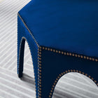 Modway Victory Performance Velvet Ottoman - Navy-Foam Padding
