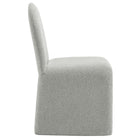 Modway Junia Boucle Upholstered Arch Armless Dining Chair - Dove Grey-7