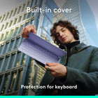 Logitech Keys-To-Go 2 Portable Bluetooth Tablet Keyboard with Built-in Cover - Lilac-This small wireless keyboard features perfectly spaced scissor keys for a roomy, comfortable typing experience