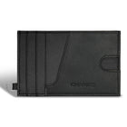 Champs Iconic Leather Slim Cardholder - Black/Black-Leather Card holder in gift box