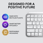 Logitech MX Keys Mini for Mac Minimalist Wireless Illuminated Keyboard - USB-C - Pale Grey-Mini Size, Mighty Powerful: A layout designed for effortless precision, with a minimalist form for an ergonomic keyboard that's portable and can travel wherever you get work done