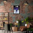 Steven Stamkos Tampa Bay Lightning Lifting 2021 Stanley Cup - Framed Canvas - 22" x 31"-Officially licensed by the NHL and NHLPA