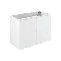 Modway Bryn 36" Wall-Mount Bathroom Vanity - White-Modern Bathroom Vanity