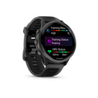 Garmin Forerunner 570 Smartwatch - 47mm - Slate Grey Aluminum with Translucent Black/Black Band-DAILY SUGGESTED WORKOUTS - Get workouts made specifically for you and based on your data. These run recommendations vary in intensity and adapt after every run to take into account performance and recovery.