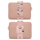 LOGiiX Vibrance Neo Sleeve Bundle with USB-C to USB-C Cable - Blush-Sleeve's soft microfibre inner lining & mesh flap keep MacBook Neo secure