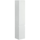 Kleankin Slim Bathroom Storage Cabinet with Adjustable Shelves - White-Compact and tall cabinet perfectly fits in narrow spaces