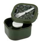 General Supply Goods + Co Plastic Salad Box with Removable Tray - 1800 ml - Green-Includes removable dressing or sauce container for added convenience