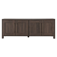 Hudson&Canal Chabot TV Stand for TV's up to 75" - Alder Brown-A transitional design accommodates TVs up to 75" for your entertaining space