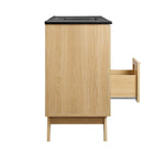 Modway Soma 48" Single Sink Bathroom Vanity - Oak/Black-8" Centerset Holes