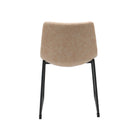 Brassex Caden Visiting Chair - Set of 2 - Vintage Beige-Premium fabric cover