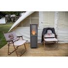 EnerG+ Outdoor Wood Pellet Patio Heater-Equipped with a 1,5 kg hopper capacity