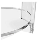 Plata Import Justin 22"W Round Acrylic Side Table - Clear-Perfect for any modern living space
