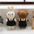 Just Dutch Boris Handmade Bunny Plush Toy - School Uniform Crochet Doll-6