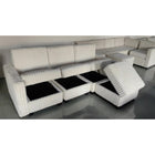 Brassex Lotus Modular Storage Sectional - Brown-5