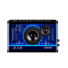 Edifier QD35 Tabletop Bluetooth Splendid Light Effect Speaker - Black-Quality housing enclosure with reduces acoustic resonance, quadratic element design. Equipped with advanced sound amplifier and DSP technology to build powerful tweeter and woofer without distortion