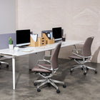 Decent Living Standard Height Back Office Chair - Off White-9