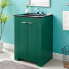 Modway Maybelle 24" Bathroom Vanity - Green/Black-Dual Soft-Close Doors