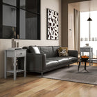 HOMCOM Side Table- Grey - Set of 2-MDF with paint treatment is suitable for daily use
