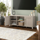 Hudson&Canal Chabot TV Stand for TV's up to 65" - Alder White-Product Dimensions: 15" L x 58" W x 25" H