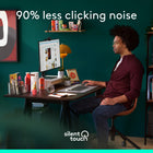 Logitech Signature Plus M750 Wireless Mouse - For Small to Medium Hands - Graphite -Less noise, more focus: Whether working at the office or at home, Logitech Signature Plus M750 is a quiet mouse, allowing you to enjoy 90 percent less click noise with SilentTouch technology*