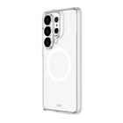 AXS Crystal Shield D3O Magsafe Compatible Case for Samsung Galaxy S26 Ultra- Clear-Raised bezel maximizes the protection of your screen by helping keep the screen from being impacted during most drops.    