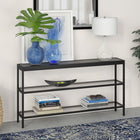 Hudson&Canal Alexis 55"W Console Table - Blackened Bronze-Features easy assembly