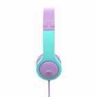 JLab JBuddies Gen2 Folding Wired Headphones - Pink/Teal-Kid safe volume limiter for 85db