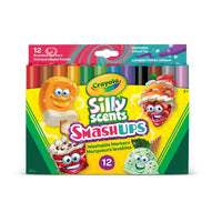 Crayola Silly Scents Smash Ups Wedge Tip Washable Markers - 12 Count-Crayola silly scents art markers: 12 Wedge Tip Scented Markers with sweet scent smash ups!