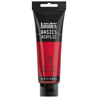 Liquitex Basics Acrylic Paint 1046292 - Naphthol Crimson - 118 mL Tube-Formulated with fine art pigments artist can depend on.
