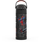 Thermos FUNtainer Bottle with Spout - 470mL - Spiderman-Push button lid with drinking spout