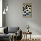 Ford Model T Milestones - Framed Print - 30" x 39"-Ready to hang - arrives fully assembled