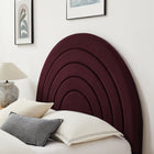 Modway Solana Arched Performance Velvet Queen Platform Bed - Mulberry-Dense Foam Padding