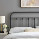 Modway Sage Metal King Headboard - Grey-Modern Farmhouse Style