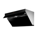 Fotile JQG9015 Slant Vent Series Range Hood - 36" - Black-DC Motor