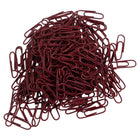 JAM Paper Colourful Standard Paper Clips - Regular 1" - Burgundy Maroon - 100 Pack-Quantity: 100 per Box | Packed in a reusable clear box to keep your desktop or your desk drawer organized