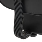HOMCOM Armless Adjustable Height Swivel Office Chair with Wheels - Black-Colour: Black