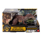Mattel Jurassic World Saga Wild Roar Assortment-Attack & Roar! Use the button to activate the fierce roars, horned attack and dramatic amber light-up effects. This Wild Roar toy encourages active play and creative storytelling