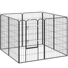 PawHut Heavy Duty 8-Panel Dog Playpen with Door for Large Dogs - 47" H-An excellent romping ground and can also work as a partition