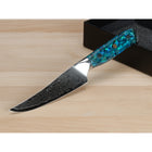 Minimal 4-Pieces Damascus TransShell Steak Knife Set, Service for 4-Vacuum tempered for the ultimate hardness of 60-62 HRC