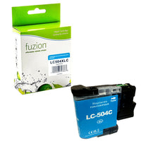 fuzion Brother LC504XLC Compatible Inkjet - High Yield - Cyan-Cyan